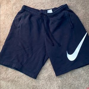 nike navy blue shorts cotton